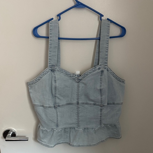 Jessica Simpson Light Blue Denim Tank Top - Picture 1 of 4